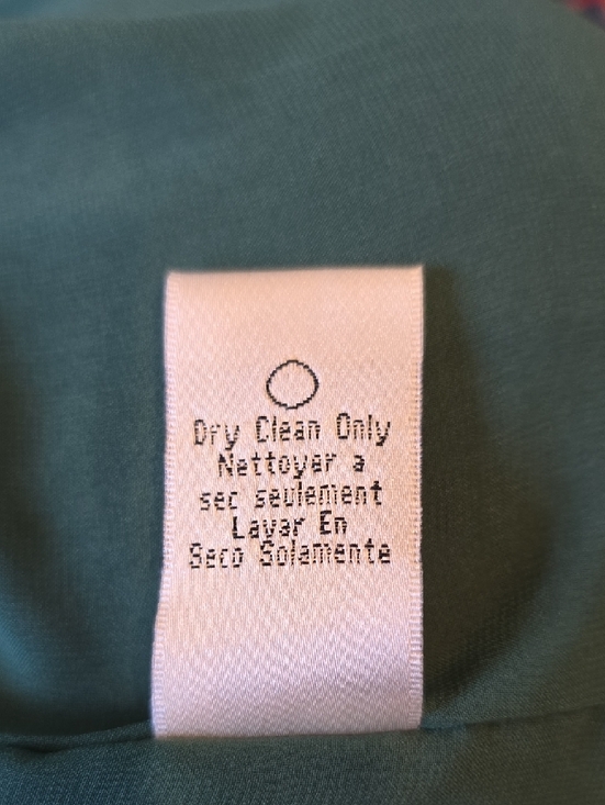 Anthropologie Teal Green Dress with Gold Foil Accents - Picture 6 of 6